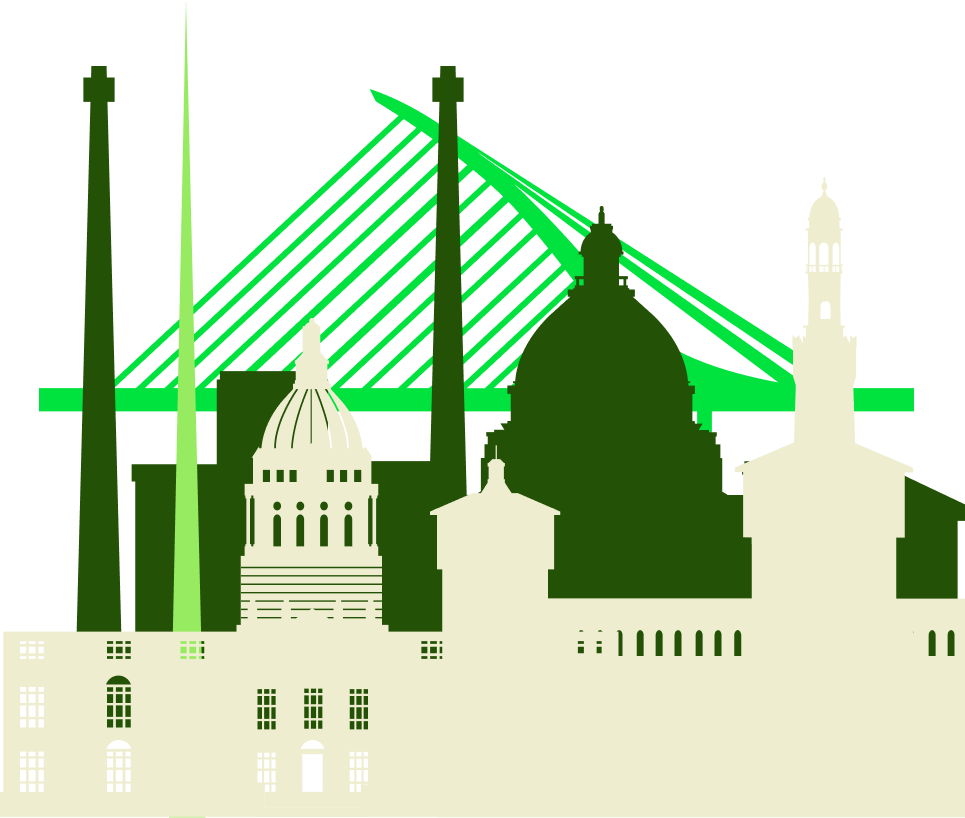 Dublin city skyline