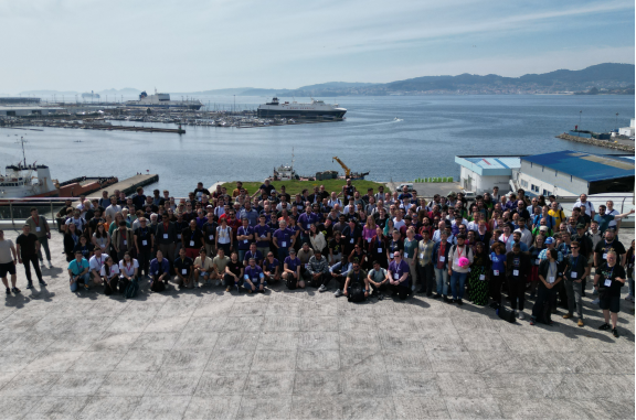 DjangoCon Europe crowd at harbor